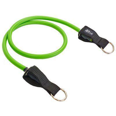 Еспандер трубчастий для фітнесу з кільцем DT-1002R-40LB DOUBLE CUBE