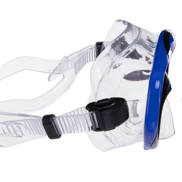 Маска для плавания в пластиковом боксе LEGEND M167-PVC синий