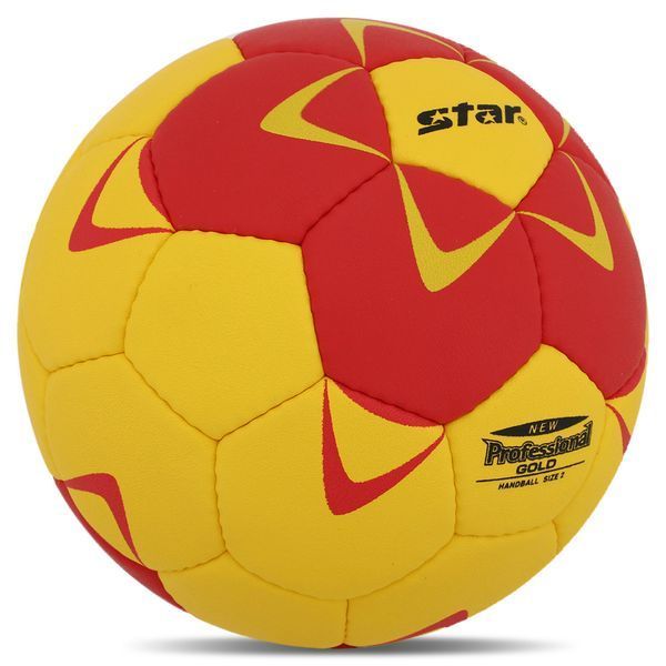 М'яч для гандболу STAR NEW PROFESSIONAL GOLD HB422 №2 жовто-червоний