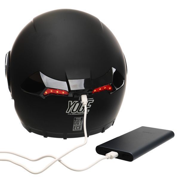 Мотошолом модуляр (flip-up) YOGE M-9404 MATT M чорний