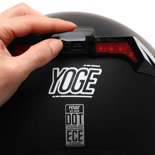 Мотошолом модуляр (flip-up) YOGE M-9404 MATT M чорний