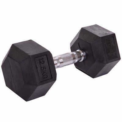 Гантель цільна шестигранна ZELART TA-5159-12,5 1шт 12,5кг