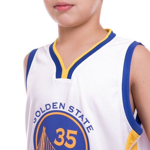 Форма баскетбольная подростковая NB-Sport NBA GOLDEN STATE 30 BA-0973 M белый-синий-желтый