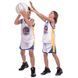 Форма баскетбольная подростковая NB-Sport NBA GOLDEN STATE 30 BA-0973 M белый-синий-желтый
