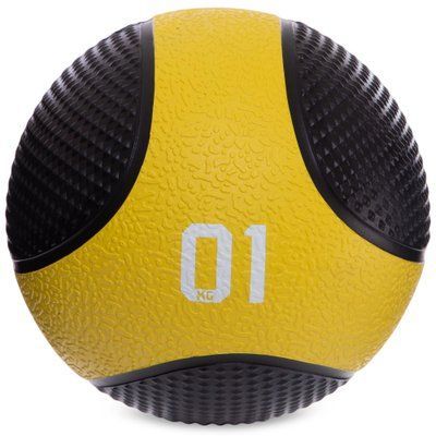 М'яч медичний медбол Zelart Medicine Ball FI-2824-1 1кг чорний