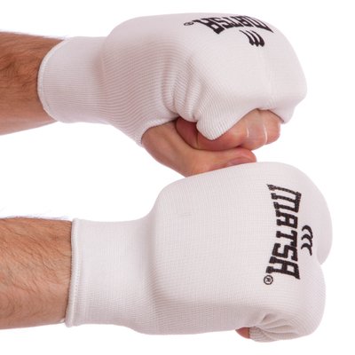 Перчатки (накладки) для карате MATSA MA-0009-W размер L белый