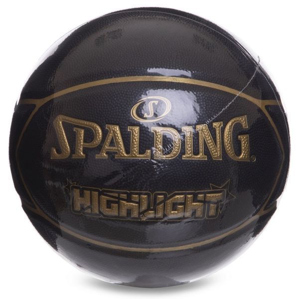 М'яч баскетбольний SPALDING 76869Y HIGHLIGHT №7 чорний