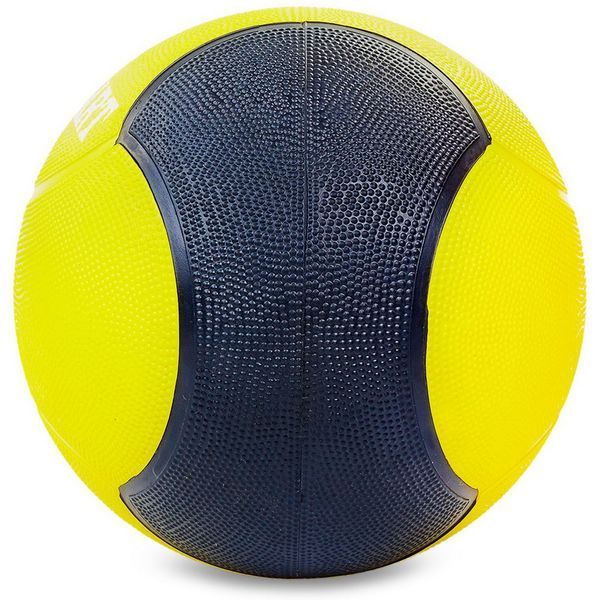 М'яч медичний медбол Zelart Medicine Ball FI-5121-6 6кг жовто-чорний