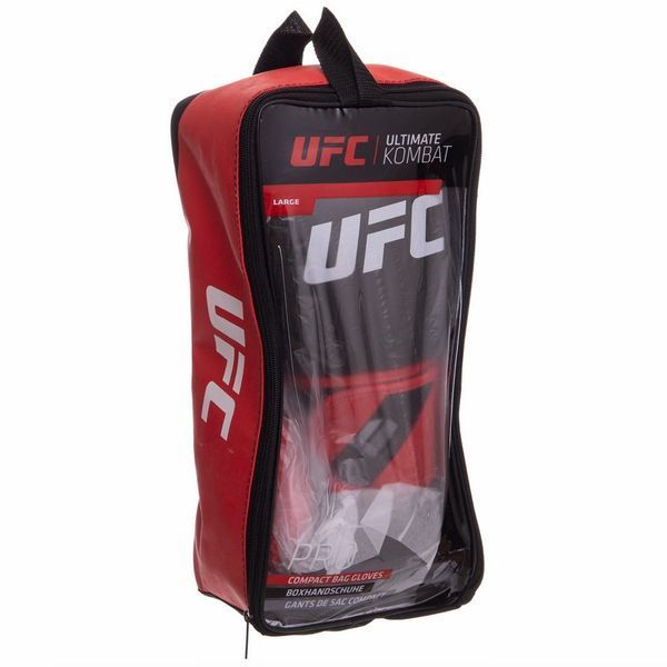 Рукавички боксерські UFC PRO Compact UHK-69999 L червоно-чорний