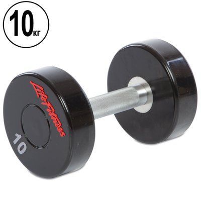 Гантель цільна професійна LIFE FITNESS SC-80081-10 1шт 10кг