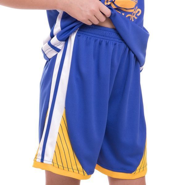 Форма баскетбольная подростковая NB-Sport NBA GOLDEN STATE WARRIORS 7354 XL синий-желтый