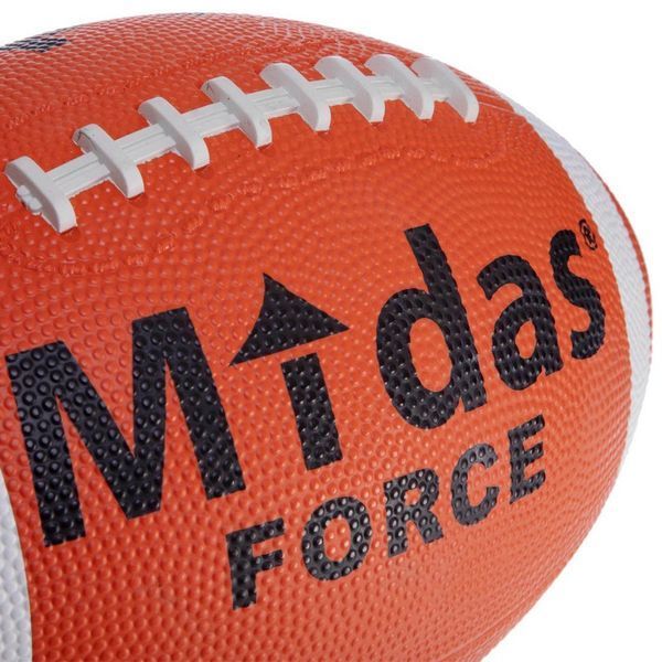 М'яч для американського футболу Midas force FB-3715 (гума, помаранчевий)