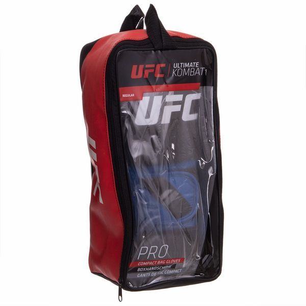 Рукавички боксерські UFC PRO Compact UHK-75001 S-M синій-чорний