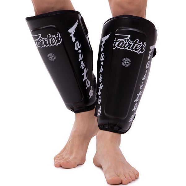 Захист гомілки та стопи Муай Тай, ММА, Кікбоксинг PU FAIRTEX SP7 чорний M