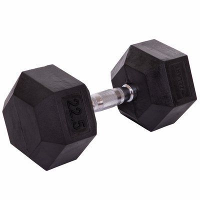 Гантель цільна шестигранна ZELART TA-5159-22,5 1шт 22,5кг