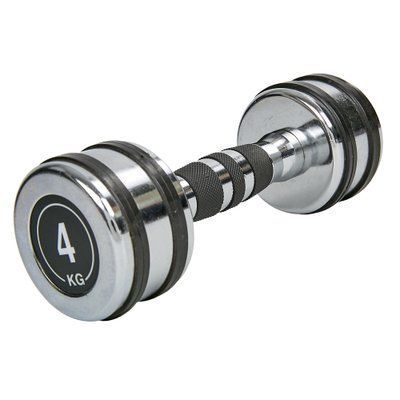 Гантель хромований Record TA-8232-4 1шт 4кг
