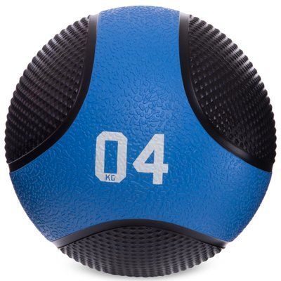 М'яч медичний медбол Zelart Medicine Ball FI-2824-4 4 кг чорний