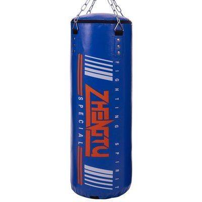 Мешок боксерский Цилиндр с кольцом и цепью ZHENGTU SP-Sport BO-2336-80 высота 80см синий