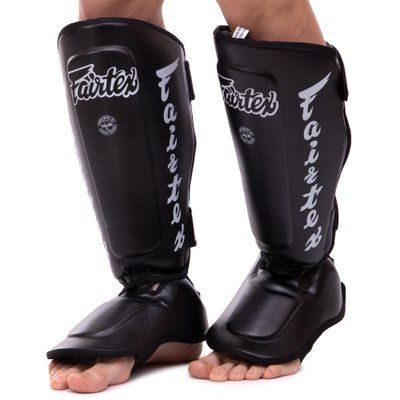 Защита голени и стопы Муай Тай, ММА, Кикбоксинг PU FAIRTEX SP7 черный L