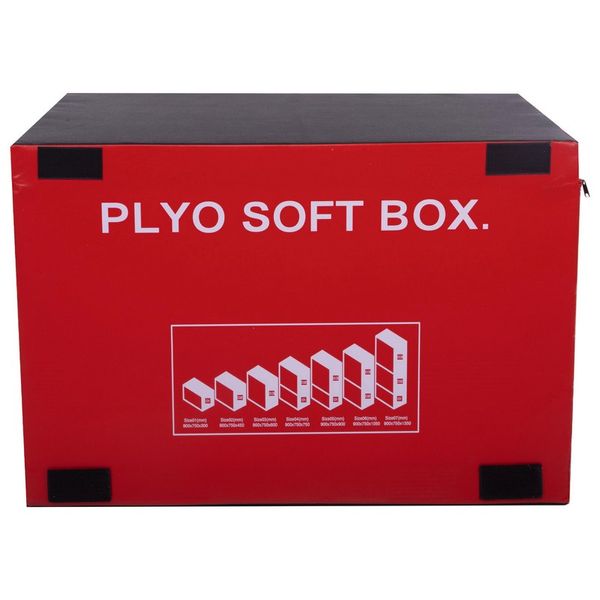 Бокс плиометрический мягкий набор Zelart PLYO BOXES FI-3635 3шт 90х75х30/45/60см зеленый, синий, красный