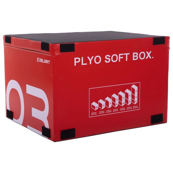 Бокс плиометрический мягкий набор Zelart PLYO BOXES FI-3635 3шт 90х75х30/45/60см зеленый, синий, красный