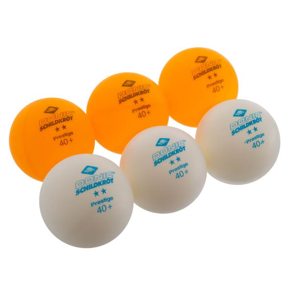 Набір м'ячів для настільного тенісу 6 штук DONIC MT-608523 PRESTIGE 2star різнокольоровий