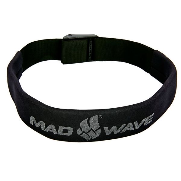 Поясной тренажер для плавания MadWave BELT TRAINER M077105 длина-2,1м черный