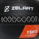 Мяч волбол для кроссфита и фитнеса Zelart WALL BALL TA-7822-15 вес-15кг черный