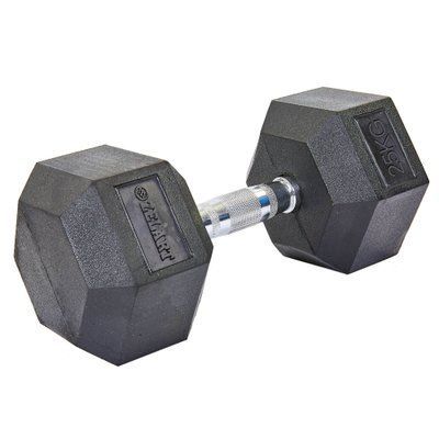 Гантель цільна шестигранна ZELART TA-5159-25 1шт 25кг