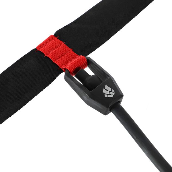 Поясной тренажер для плавания MadWave LONG BELT M077803405W красный