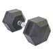Гантель цільна шестигранна ZELART TA-5159-25 1шт 25кг