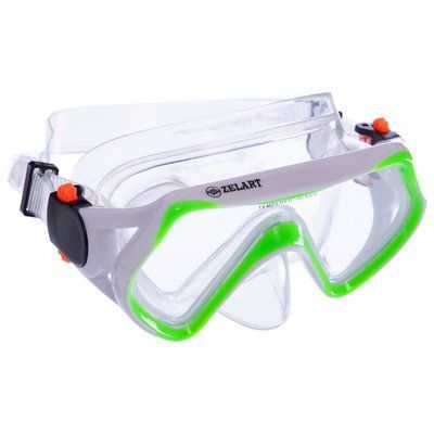 Маска для плавання дитяча Zelart M169-PVC зелений