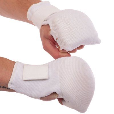 Перчатки (накладки) для карате MATSA MFT-1041B размер M белый