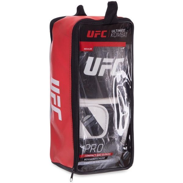 Рукавички боксерські UFC PRO Compact UHK-75005 L білий-чорний