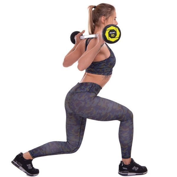 Штанга фіксована пряма поліуретанова Zelart Urethane Barbell TA-2689-10 довжина-103см 10кг