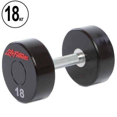 Гантель цільна професійна LIFE FITNESS SC-80081-18 1шт 18кг