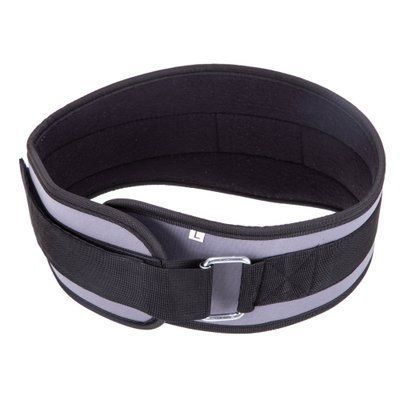 Пояс атлетический усиленный регулируемый ZELART SB-165459 ширина-15см размер-XS серый