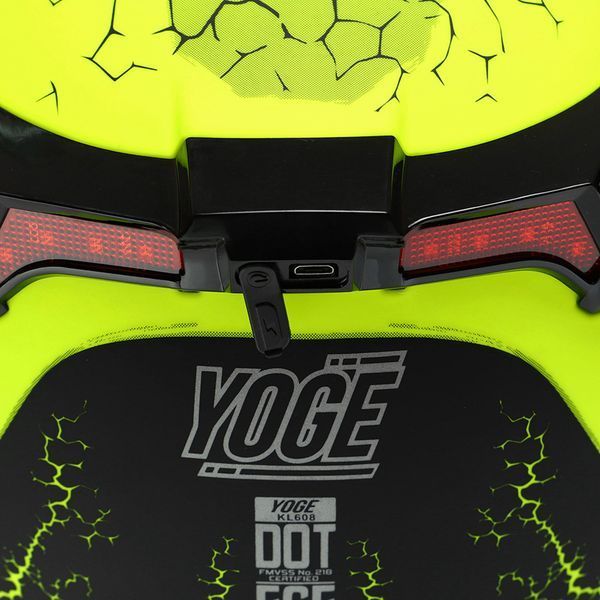 Мотошолом модуляр (flip-up) YOGE Паща дракона M-9403-2 M лимонний-чорний
