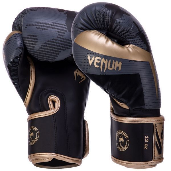 Перчатки боксерские на липучке VENUM ELITE VN1392-535 10 унций камуфляж