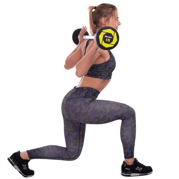 Штанга фіксована пряма поліуретанова Zelart Urethane Barbell TA-2689-15 довжина-104см 15кг