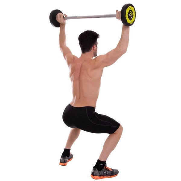 Штанга фіксована пряма поліуретанова Zelart Urethane Barbell TA-2689-20 довжина-104см 20кг