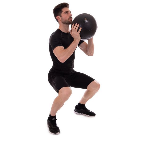 М'яч медичний слембол для кросфіту Zelart SLAM BALL FI-2672-25 25кг чорний