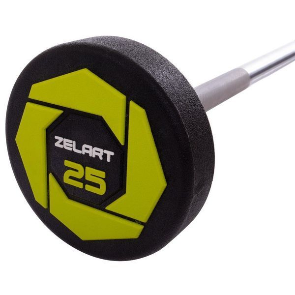 Штанга фіксована пряма поліуретанова Zelart Urethane Barbell TA-2689-25 довжина-106см 25кг