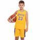 Форма баскетбольная подростковая NB-Sport NBA LAKERS 23 BA-0563 2XL желтый