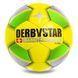 Мяч для футзала DERBYSTAR BRILLIANT BASIC PRO TT FB-0657 №4 серый желтый-салатовый