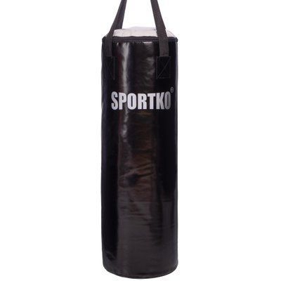 Мішок боксерський Циліндр ремінне кріплення Класик SPORTKO MP-3 висота 85см чорний