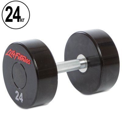 Гантель цільна професійна LIFE FITNESS SC-80081-24 1шт 24кг