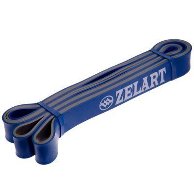 Гумка петля для підтягувань двошарова Zelart FI-0911-5 DUAL POWER BAND синій