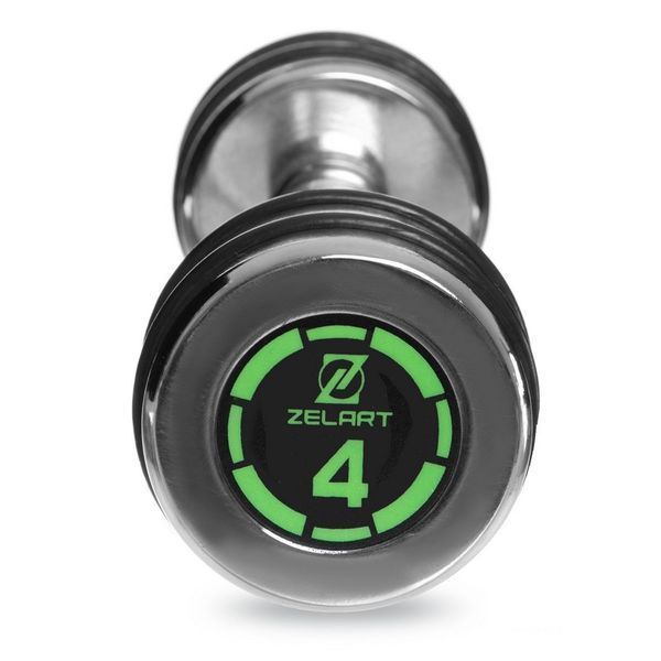Гантель хромований Zelart FI-2622-4 1шт 4кг