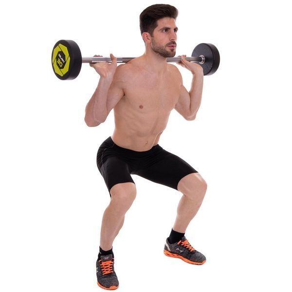 Штанга фіксована пряма поліуретанова Zelart Urethane Barbell TA-2689-30 довжина-107см 30кг